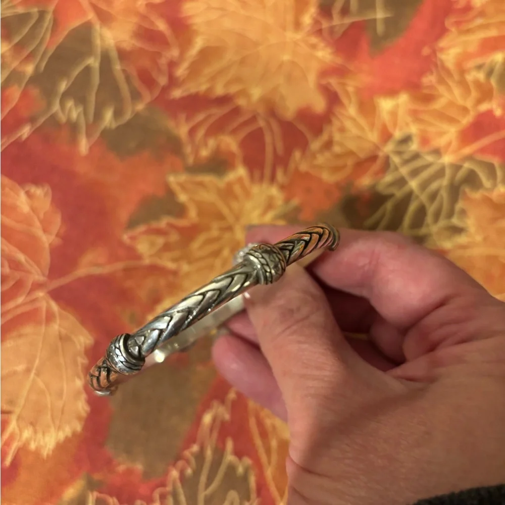 Brighton Silver-Tone Twisted Cable Bracelet - Picture 2 of 5